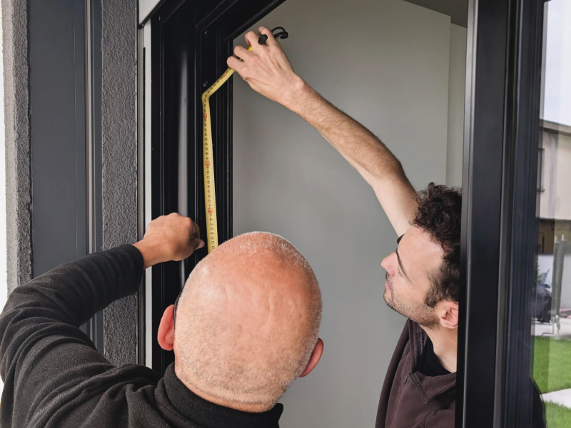 Vetrata tutto vetro per una villa con piscina Cbs Serramenti
